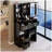 29.2" Small Size Left Drawer Desktop Vanity Table + Cushioned Stool, 2 AC+2 USB Power Station, Hair dryer bracket, Extra Large Touch Control Sliding LED Mirror, Tri-color Switching, Brightness Adjust-439763324