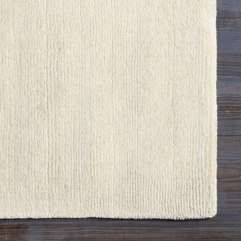 Tapis beige en laine Crowe, Échantillon 18 po x 18 po