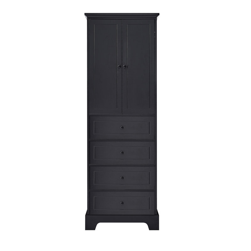 23.6'' Wide Storage Cabinet, Black