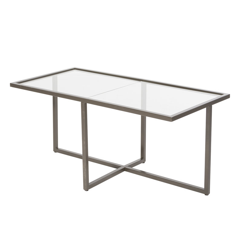 Glass Top End Table