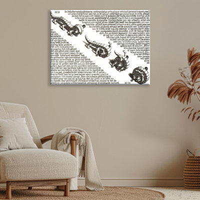 Curl Up by M.C.Escher Gallery Wrapped Canvas