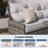 6-Piece Outdoor Wicker Patio Sofa Set With Dining Table-1529610028-1529610024