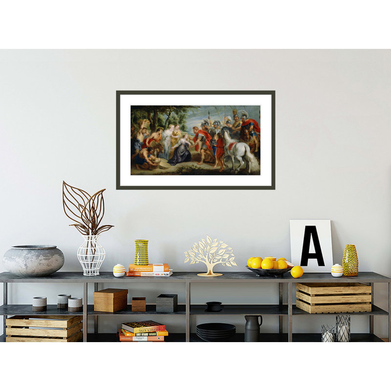 «David Meeting Abigail» par Peter Paul Rubens, impression giclée sur cadre, 25,76 po H x 41,5 po L