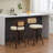 Set Of 2 Counter Height Bar Stools - 26 Inch Rattan Counter Height Stools With Cane Back, Upholstered Seat, Walnut Craftsmanship, Swivel Counter Stools For Island/Kitchen/Counter/Bar (Walnut /Beige)-1163062483-1163062493