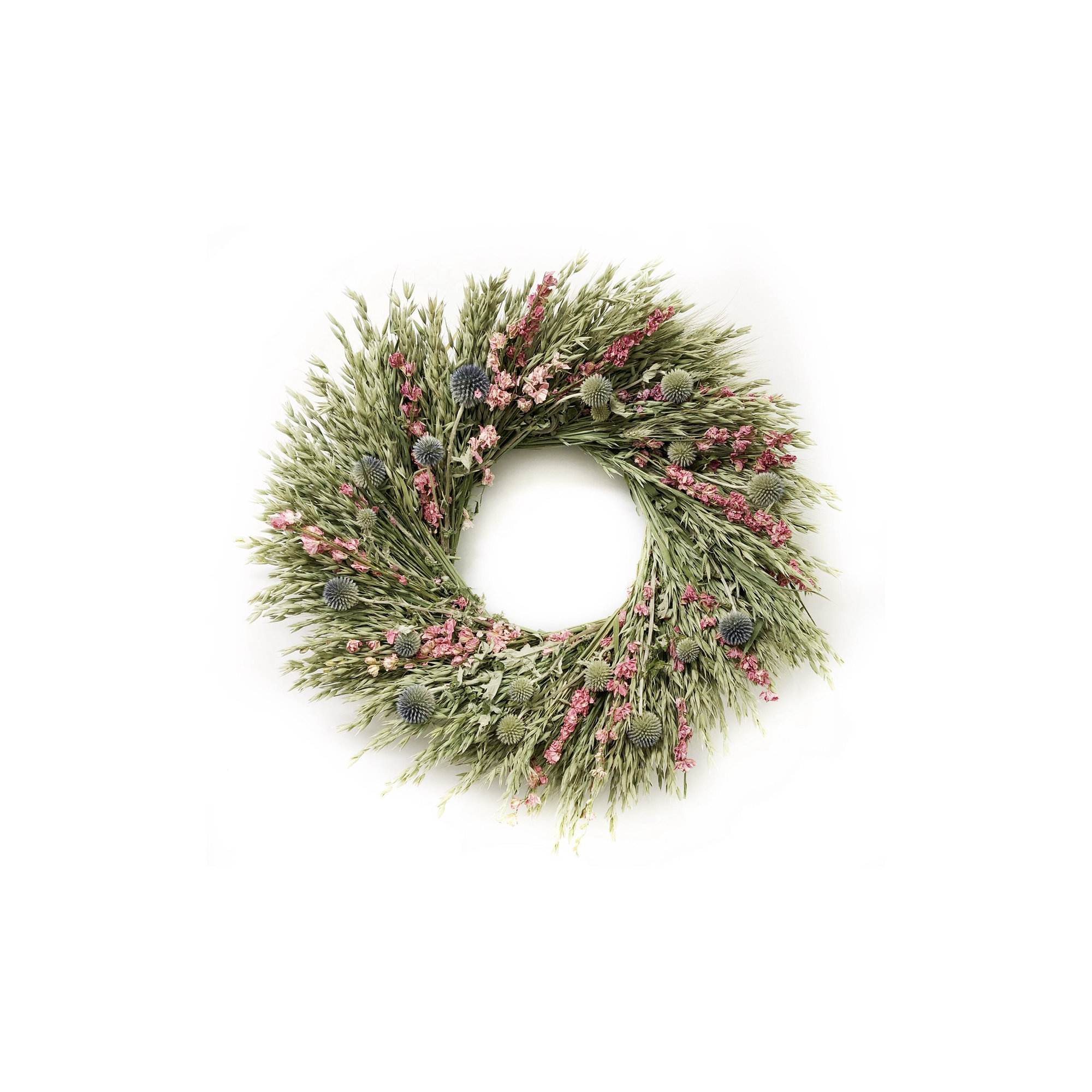 Great Meadows Handcrafted Dried Mixed Assortment Wreath, 22" H x 22" W x 5" D