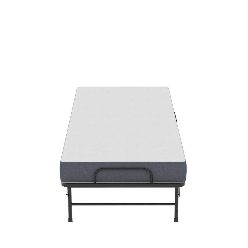 75-Inch Folding Bed With 5-Inch Memory Foam Mattress, Space-Saving Rollaway Design, Heavy-Duty Steel Frame, Locking Wheels, And Portable Twin Configuration For Adults And Guests.