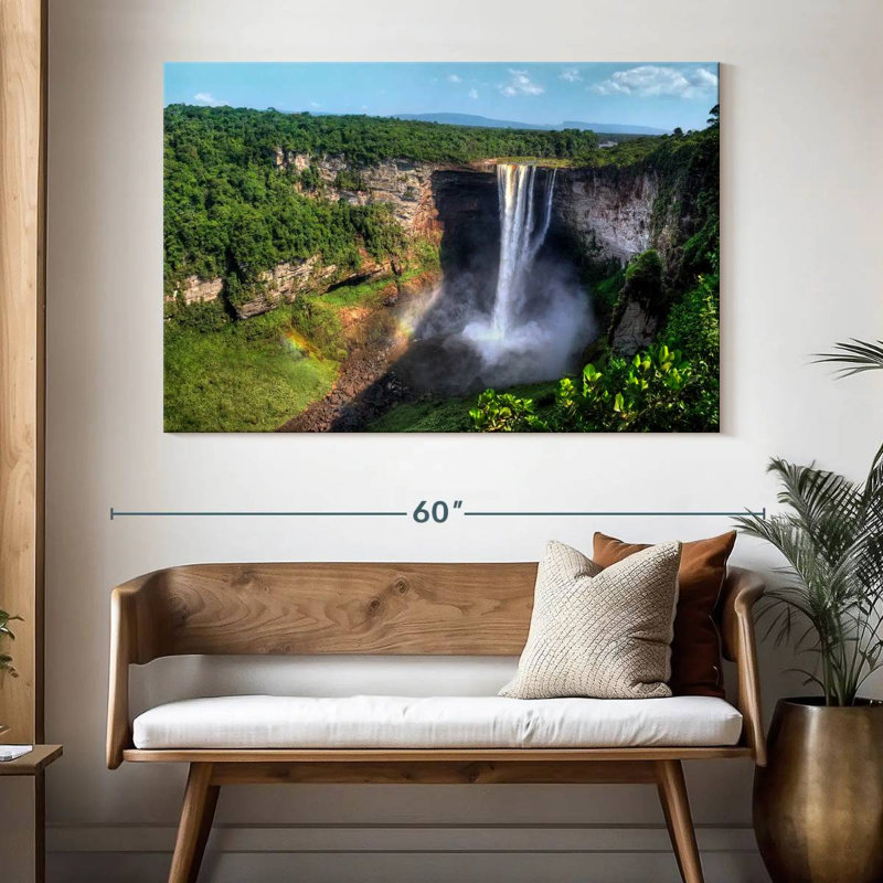 Alvord Guyana's Kaieteur Falls, 34" H x 51" W