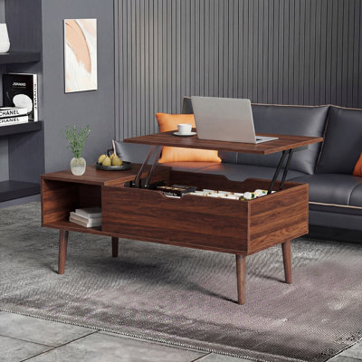 Table basse extensible avec rangement Irfaan