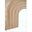 Console arquée moderne avec faux travertin beige