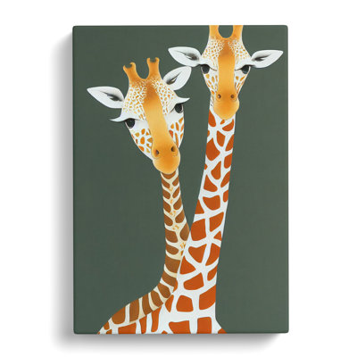CAN-V0523-1072X Giraffe Duo - Wrapped Canvas Print