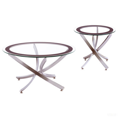 Connors Round Coffee and End Table Set