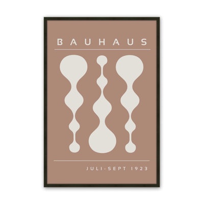Brown Retro Bauhaus Poster II Print