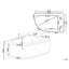 Bracey 1590mm x 113mm Whirlpool Acrylic Bathtub with Tap-1036089054