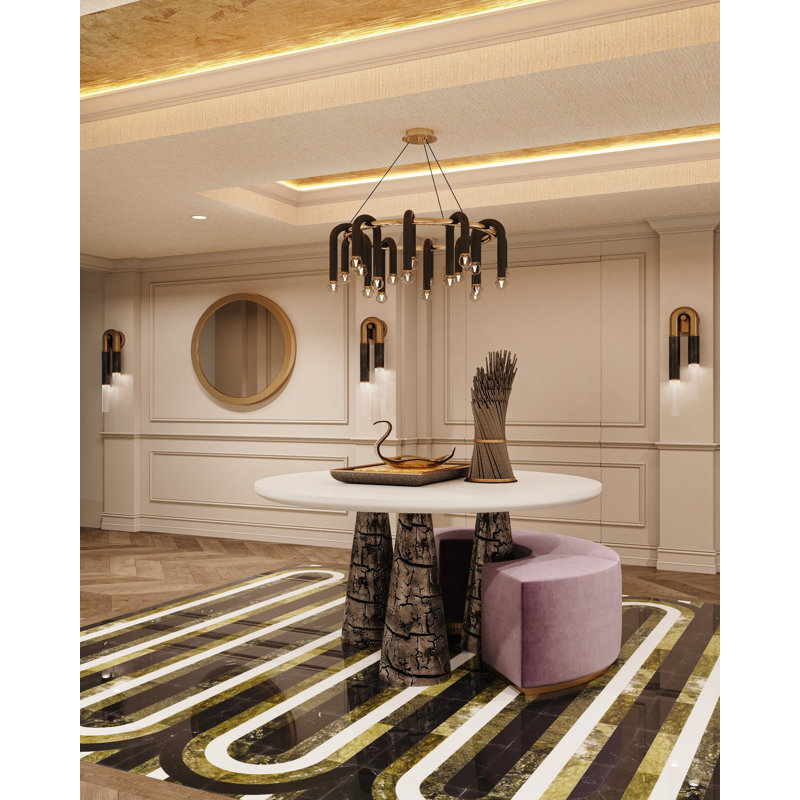 Arc Linear 12X12 Polished Marble By Elizabeth Sutton, Soul