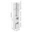 Plastic / Acrylic Freestanding Bathroom Cabinet
