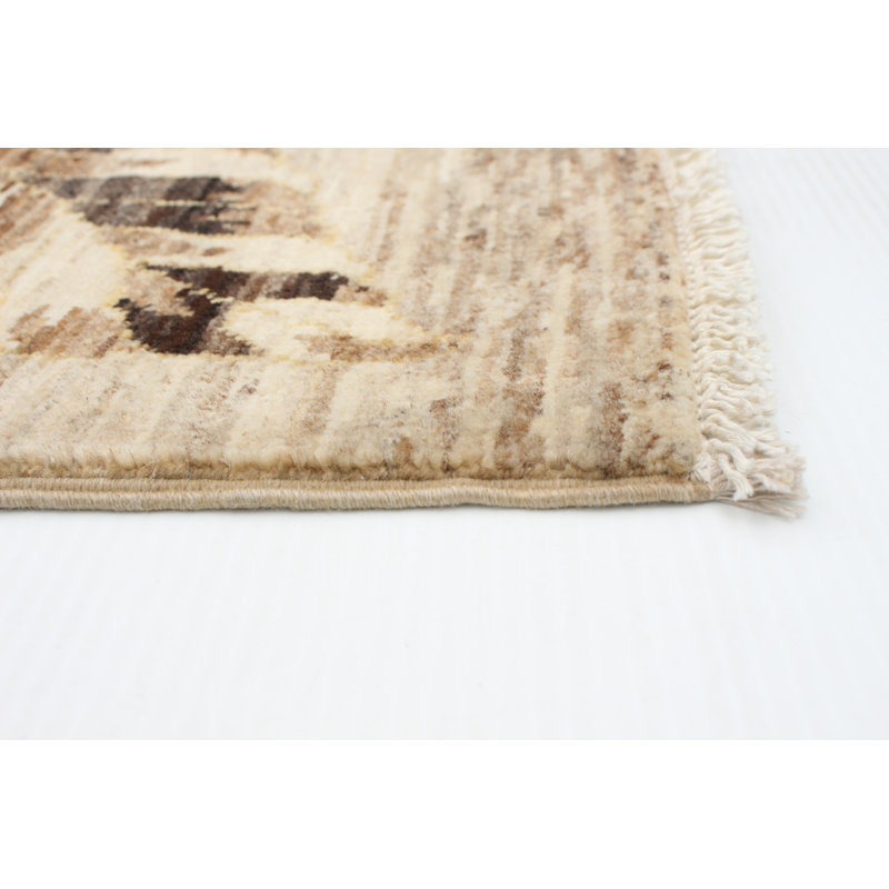 Tapis décoratif en laine noué à la main de conception unique en laine noué à la main de conception unique 6 pi 1 po x 8 pi 7 po New Age 18/20
