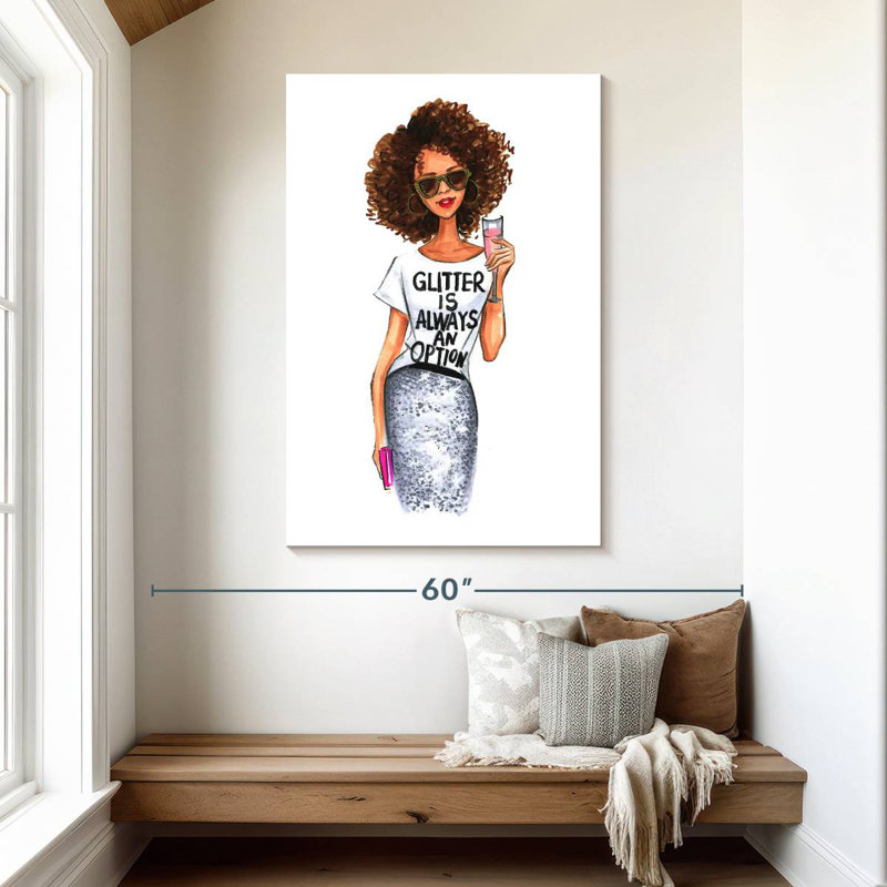 Shuttleworth Glitter Is Always An Option, 48" H x 32" W