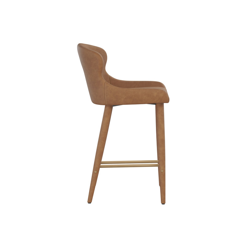 EVORA Upholstered Stool with Metal Frame