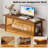 63'' Long Solid Wood Base Computer Writing Desk, 2 Person Desk Double Desk