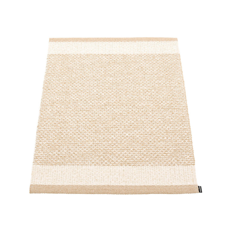Tapis EDIT beige / vanille / beige métallique 4,5 x 6,5 pi, Rectangle 4 pi 6 po x 6 pi 6 po