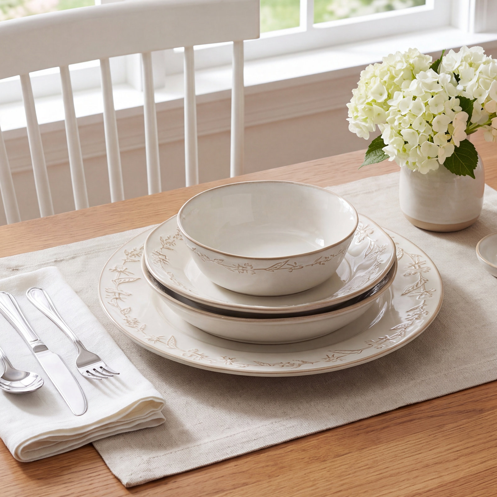 Homespun 16 Piece Dinnerware Set