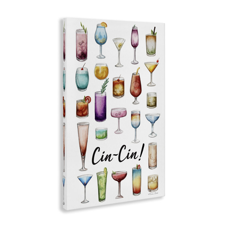 «Cin-Cin Tropical Drink Collage», art mural par Susan Ball, H 36 po x l 24 po