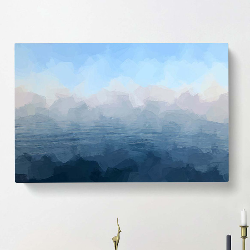 Calm Horizon In Abstract - Wrapped Canvas Print, 35cm H x 50cm W x 3cm D