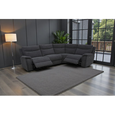 Maverick 4 Seater Woven Power Recliner Sofa