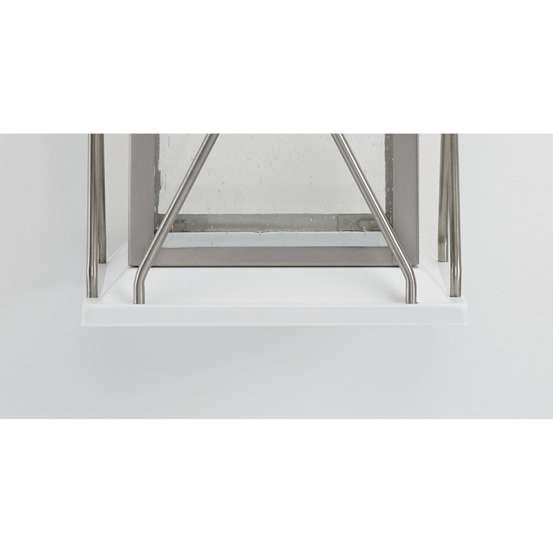 Lanterne murale d'extérieur Inanna, H 13 po x l 6,5 po x P 7,5 po, Acier inoxydable