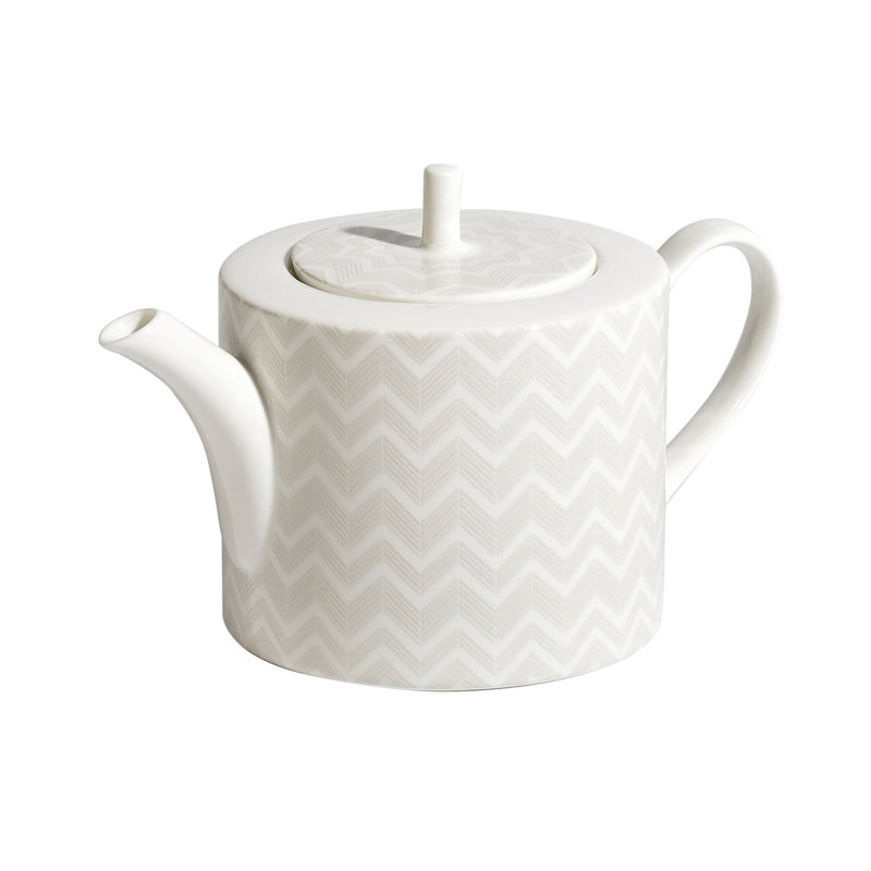 Zig Zag China Teapot