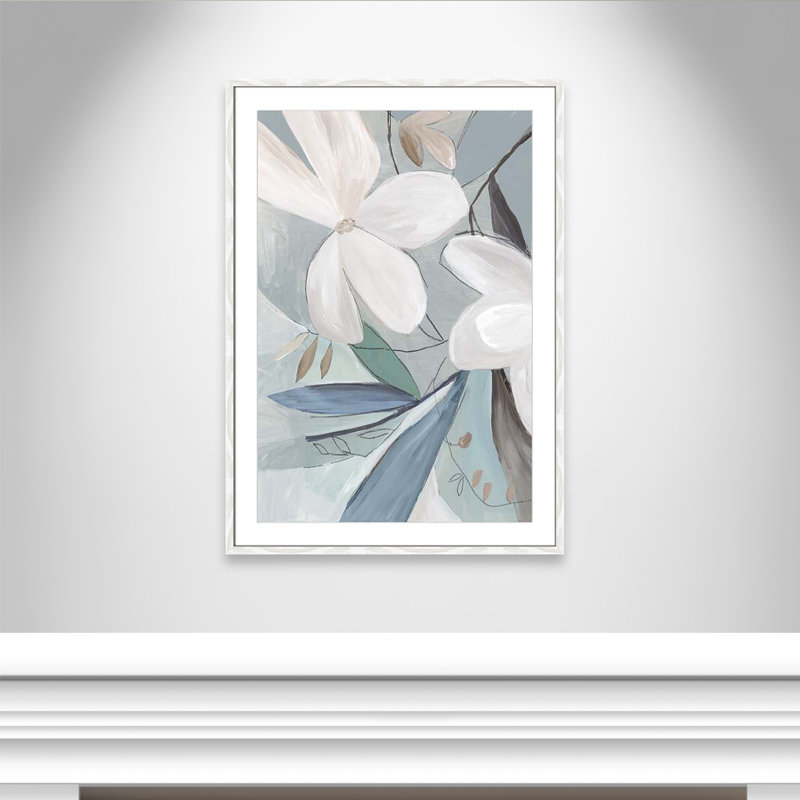 «Bluebell Bouquet Collection Bluebell Bouquet Bliss II», impression encadrée sur papier par Asia Jensen