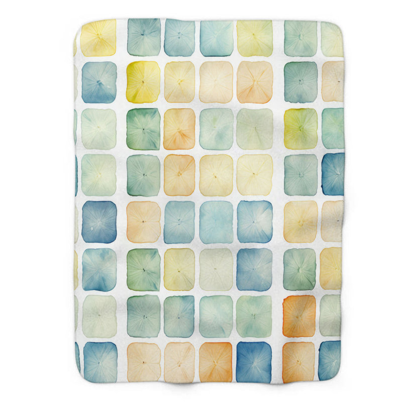 Shape Rhythms - 1 Piece Premium Blanket, 60" W x 80" L