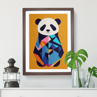 Panda Bear Abstract - Single Picture Frame Print