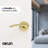 Brook Passage Door Lever Modern Concealed Design For (Hall & Closet) – Sleek Minimalist Style in Brushed Champagne Gold-125873637