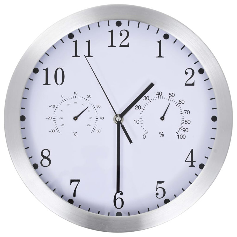 Kees Metal Wall Clock, White