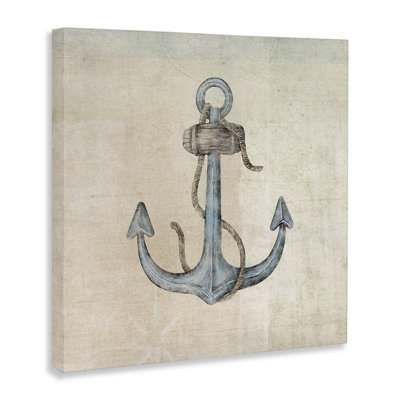 Rustic Maritime Anchor Canvas Wall Art by JG Studios