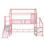 Lit mezzanine simple avec glissade et escalier-1885639543