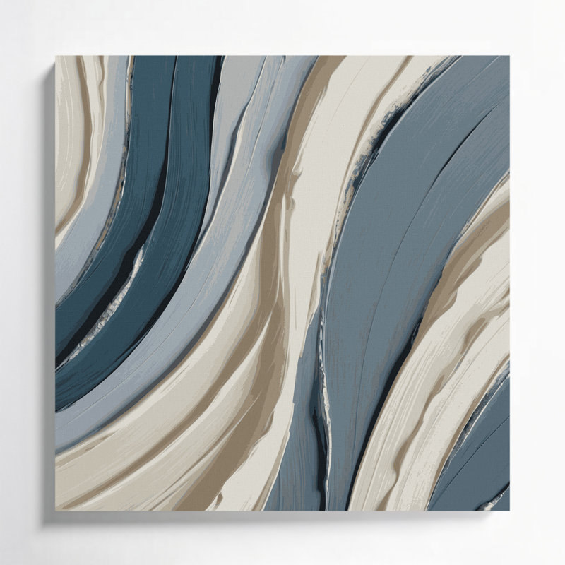 Art mural sur toile gris ardoise DiagonalStripes