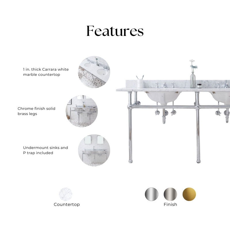 Embassy Stone Oval Console Bathroom Sink with Faucet and Overflow, Chrome