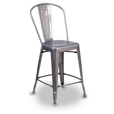 Steel Counter Stool with Steel Frame