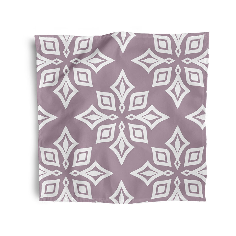 Cholena Polyester Floral Square Napkin, Purple