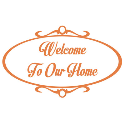 Décalcomanie murale welcome to home