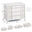 Commode pour îlot de rangement à 24 tiroirs - Organisateur de grande capacité pour chambres à coucher, placards et petits espaces-155998448