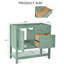 Armoire de salle de bain autoportante Tarya