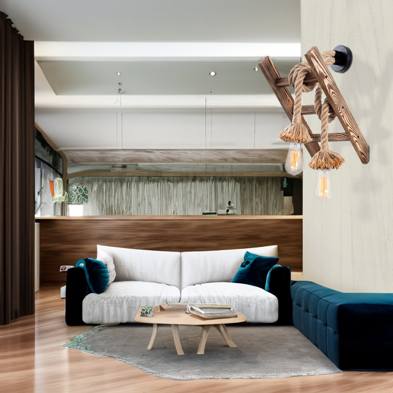 Wood Armed Sconce