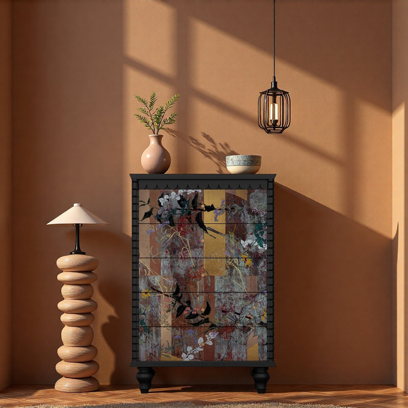 Petite armoire de rangement multifonctionnelle, Tanné