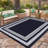 Bordered Design Outdoor Mats Plastic Straw Rug Outdoor Leisure Waterproof Carpet Garden Terrace Balcony Picnic Mat-1901024562-1884189901