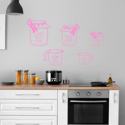5PIECEMCD Abstract Non-Wall Damaging Wall Decal