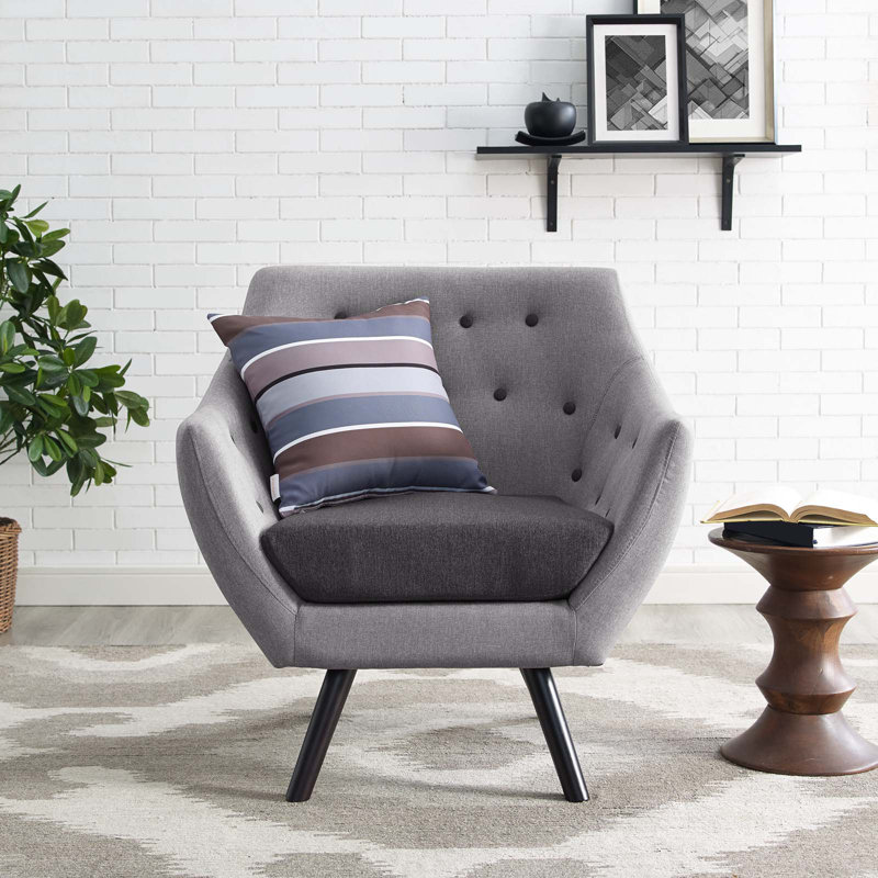 Fauteuil Allegory par Modway, Gris clair
