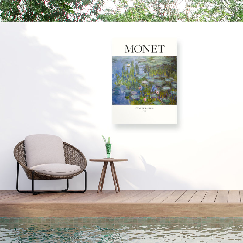 Toile extérieure Claude Monet, 1915, H 14 po x l 19 po